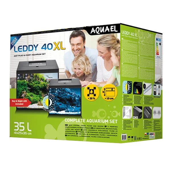 Aquael Leddy Akvaryum Seti 40XL Siyah D&N 35 LT