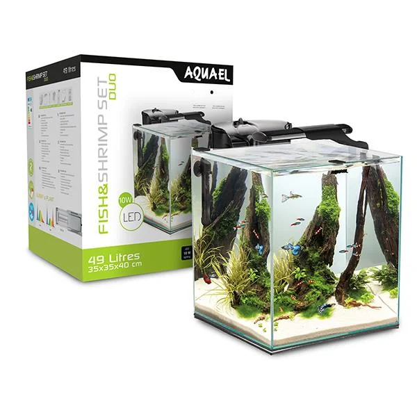 Aquael Fish&Shrimp Akvaryum Seti Smart Duo 35 Siyah