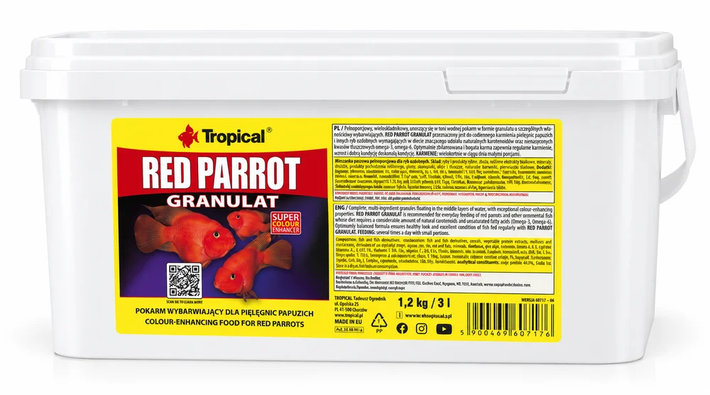 Tropical Red Parrot Gran 3Lt/1,2Kg