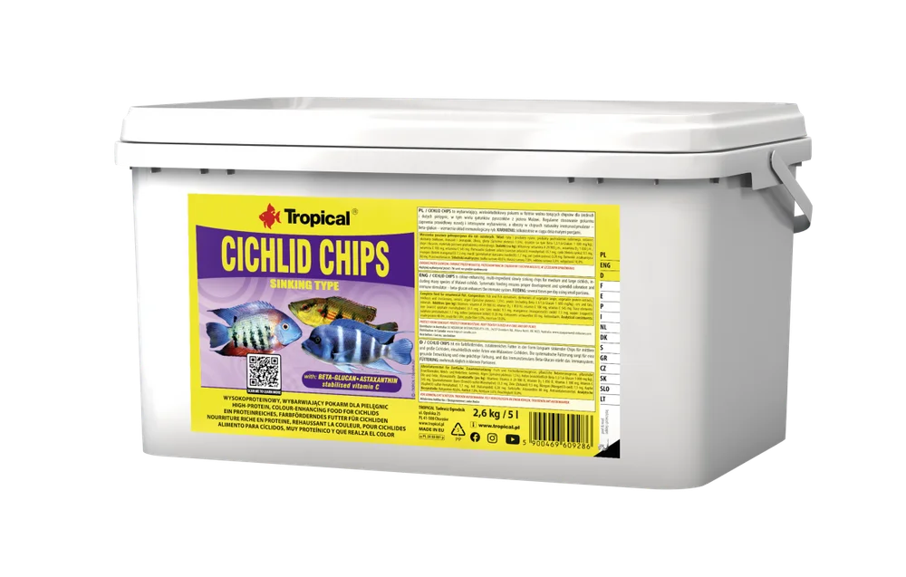 Tropical Cichlid Chips 5Lt/2.6Kg