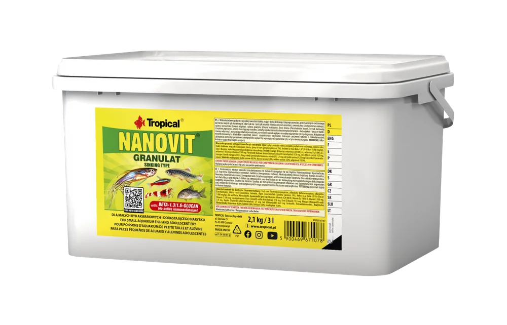 Tropical Nanovit Garanulat 3Lt/2,1Kg