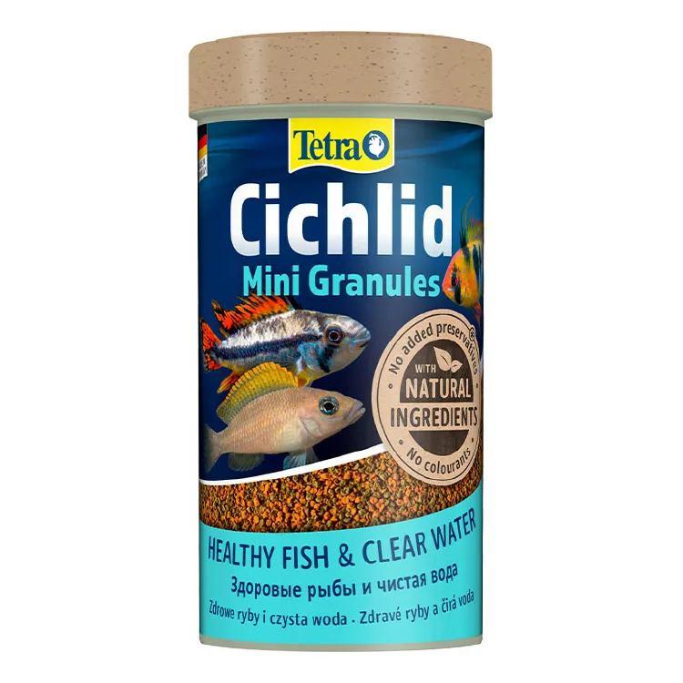 Tetra Cichlid Mini Granules Mini Granül Cichlid Balık Yemi - 250ML